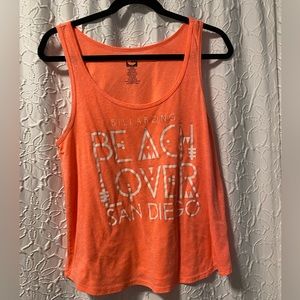 Coral tank top